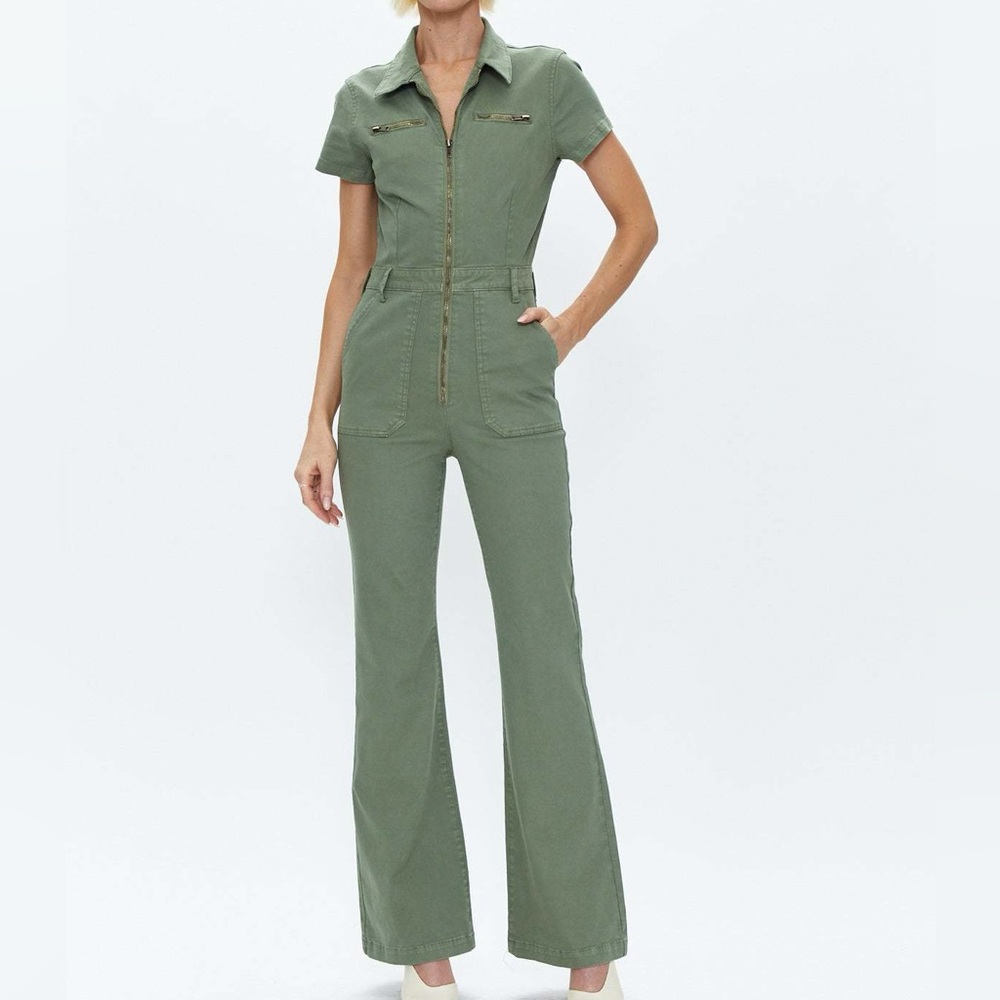 Pistola Martina Short Sleeve Flare Jumpsuit